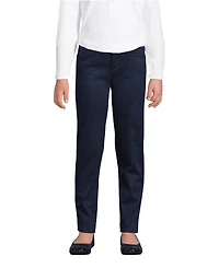 Lands' End Little Girls Slim Fit Stretch Chino Pants