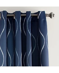 Lush Decor Swirl Light Filtering Window Curtain Panels
