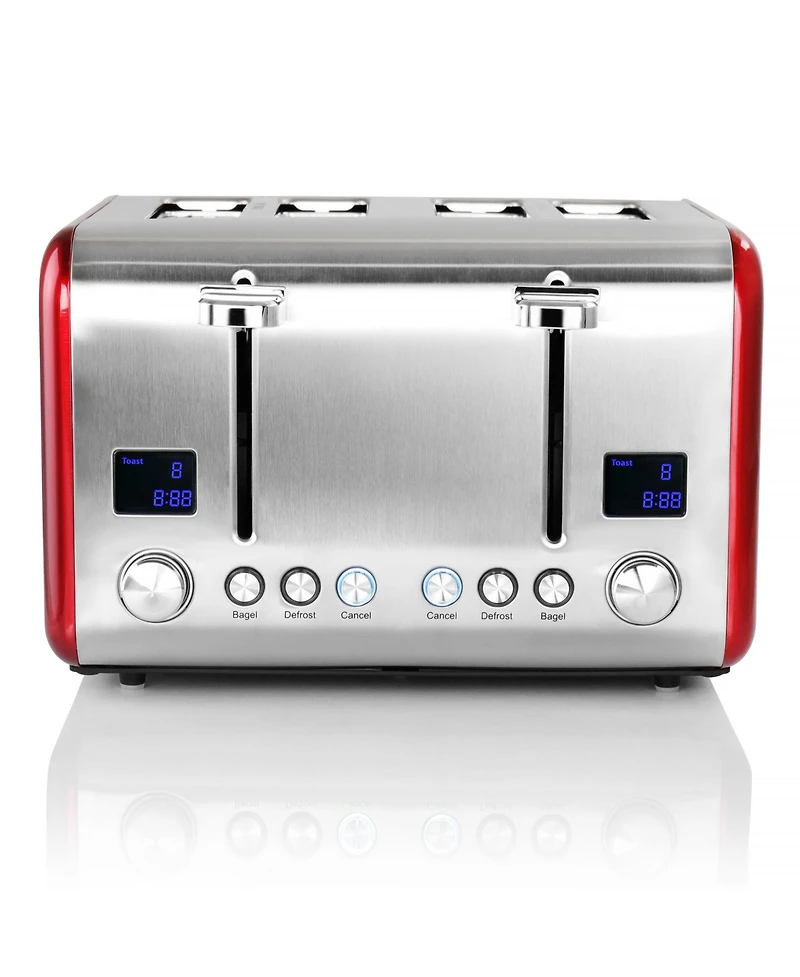 MegaChef 4 Slice Stainless Steel Toaster