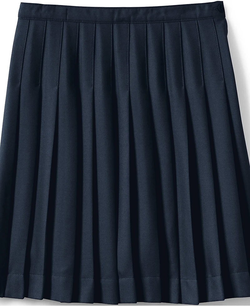 Lands' End Big Girls Pleated Skirt Below the Knee