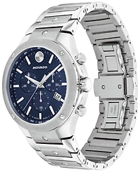 Movado Men's Swiss Chronograph Se Stainless Steel Bracelet Watch 42mm