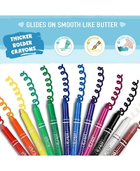 Not Your Ordinary Crayons, 3 in 1 Extraordinary Bolder Crayons, Pastel and Watercolor Effects (12 Colors)