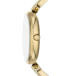 A|X Armani Exchange Women's Brooke Three Hand Gold-Tone Stainless Steel Watch 38mm