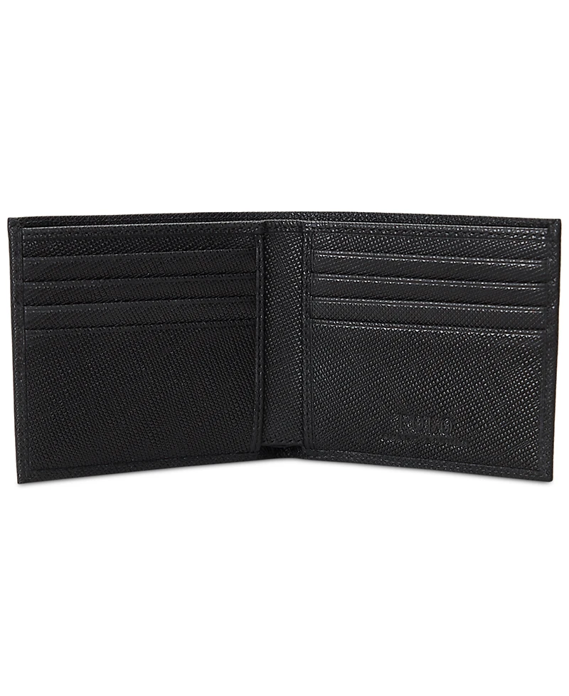 Polo Ralph Lauren Men's Textured Saffiano Leather Billfold Wallet