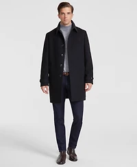 Tommy Hilfiger Men Classic Fit Melange Overcoat