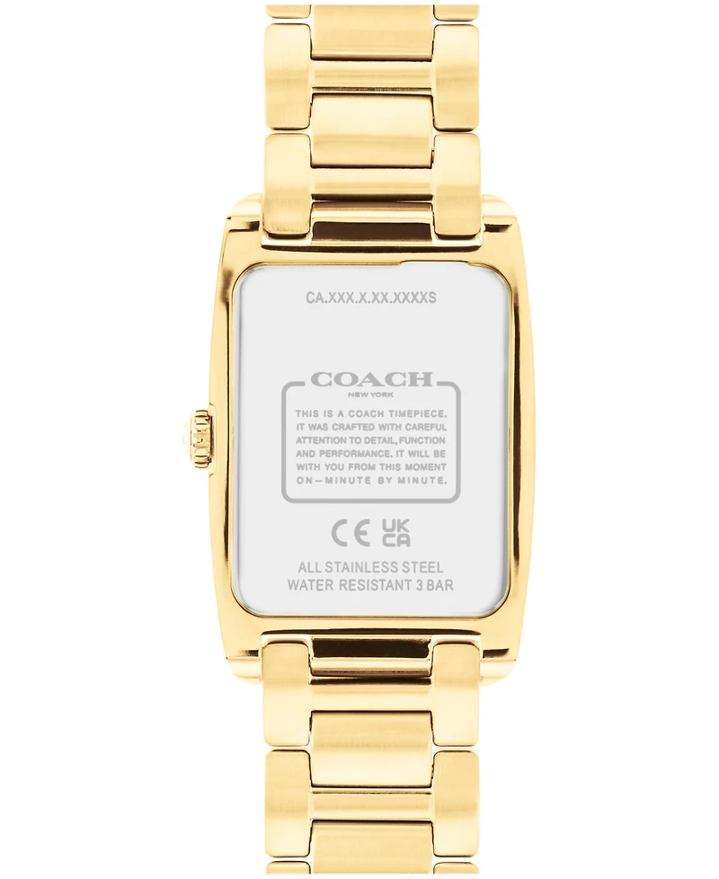 Coach Women's Reese Gold-Tone Stainless Steel Crystal Watch 24mm