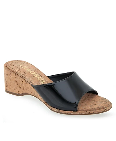 Aerosoles Women's New Year Dress Slip On Wedge