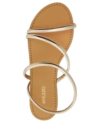 Arezzo Women's Mikayla Round Toe Flat Sandals
