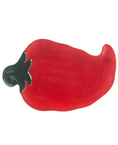 Certified International Chili Pepper 3-d Platter
