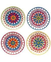 Certified International Spice Love Canape Plates Set of 4