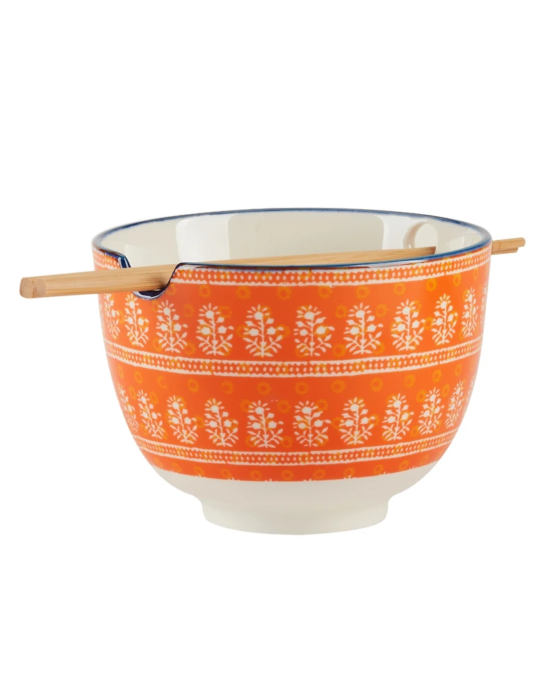 Certified International Carnival Multi Set of 2 Ramen Bowls, 2 Asst