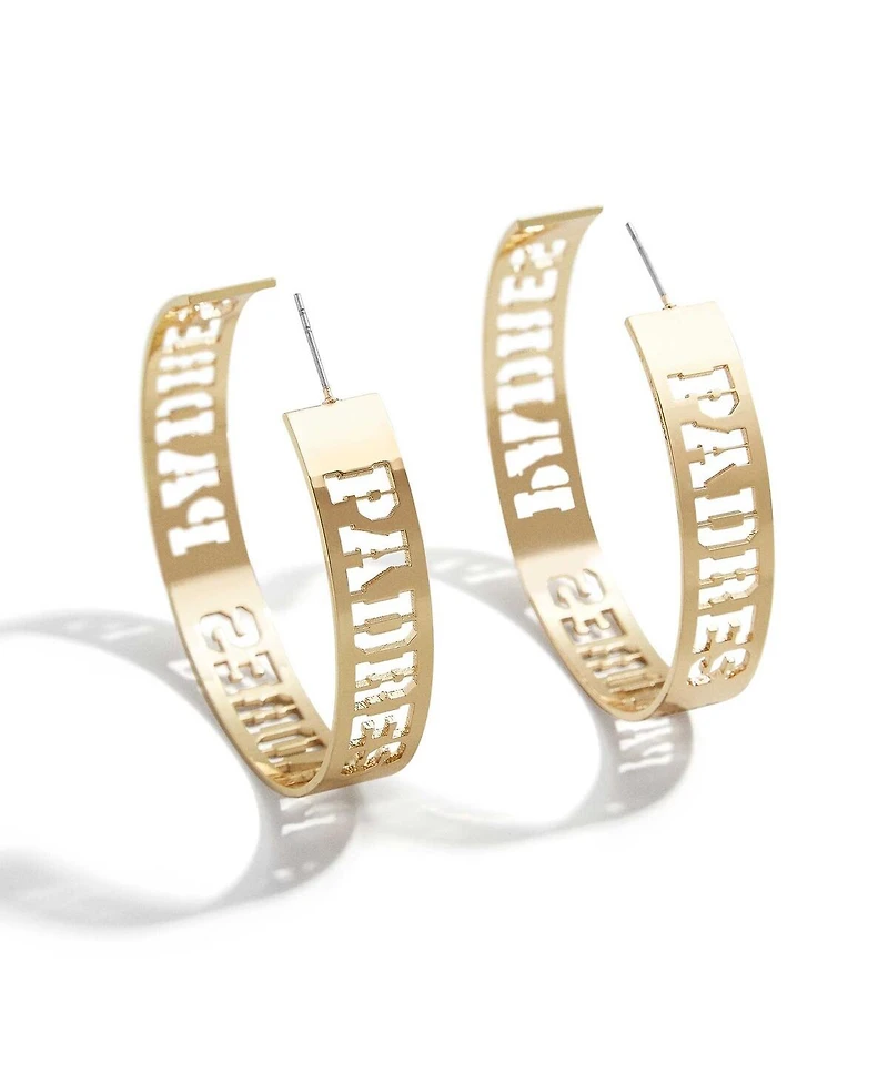 Women's Wear by Erin Andrews x Baublebar San Diego Padres Large Cutout Hoop Earrings