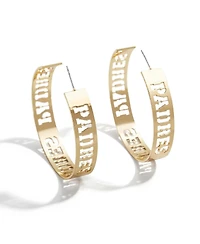 Women's Wear by Erin Andrews x Baublebar San Diego Padres Large Cutout Hoop Earrings