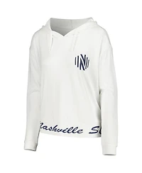 Women's Concepts Sport White Nashville Sc Accord Hoodie Long Sleeve Top
