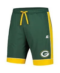Men's Starter Green, Gold Green Bay Packers Fan Favorite Fashion Shorts