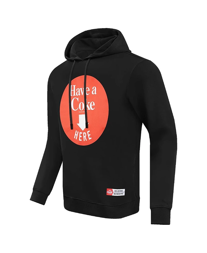 Men's Freeze Max Black Coca-Cola Have A Coke Here Pullover Hoodie