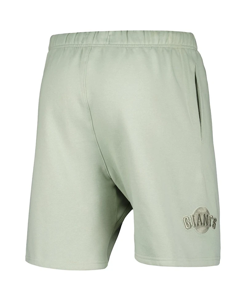 Men's Pro Standard Light Green San Francisco Giants Neutral Fleece Shorts