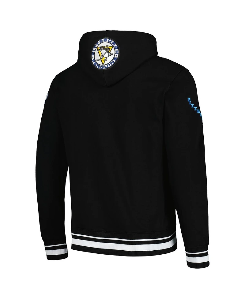 Men's Pro Standard Black Pittsburgh Penguins Retro Classic Fleece Pullover Hoodie