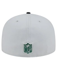 Men's New Era Gray York Jets Active Camo 59FIFTY Fitted Hat