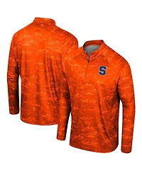 Men's Colosseum Orange Syracuse Orange Carson Raglan Quarter-Zip Jacket
