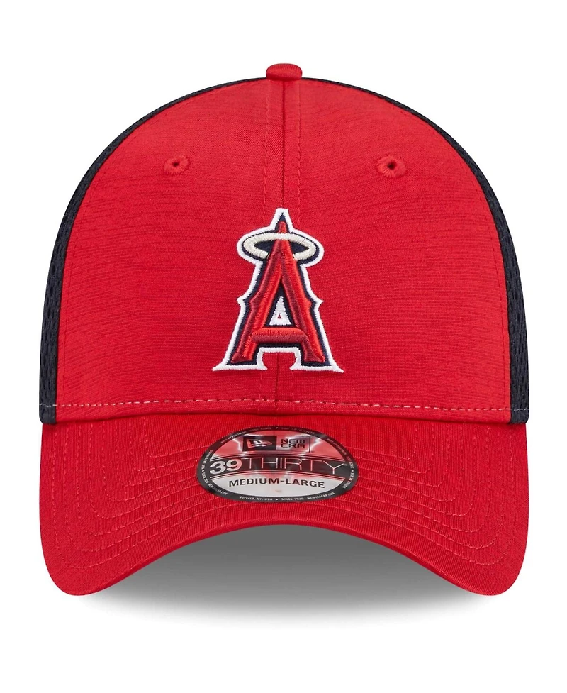 Men's New Era Red Los Angeles Angels Neo 39THIRTY Flex Hat