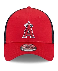 Men's New Era Red Los Angeles Angels Neo 39THIRTY Flex Hat