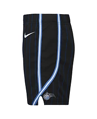 Little Boys and Girls Nike Black Orlando Magic Icon Replica Shorts