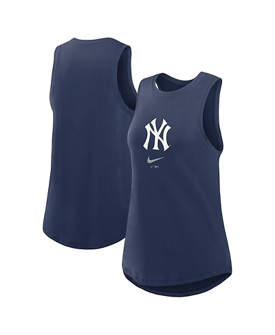 Women's Nike Navy New York Yankees Legacy Icon High Neck Fashion Tank Top