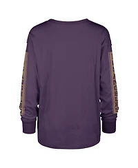 Women's '47 Brand Purple Los Angeles Lakers Tomcat Long Sleeve T-shirt