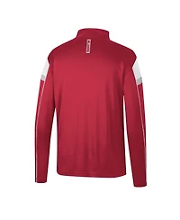 Men's Colosseum Crimson Oklahoma Sooners Golf Match Quarter-Zip Windshirt