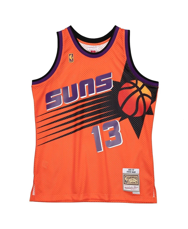 Men's Mitchell & Ness Steve Nash Orange Phoenix Suns 1996-97 Hardwood Classics Reload 2.0 Swingman Jersey