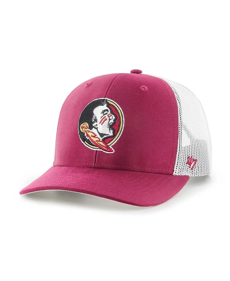 Men's '47 Brand Garnet Florida State Seminoles Trucker Adjustable Hat