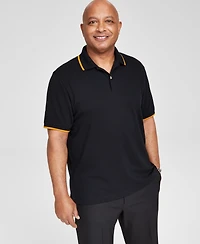 Club Room Men's Regular-Fit Tipped Performance Polo Shirt, Created for Macy's