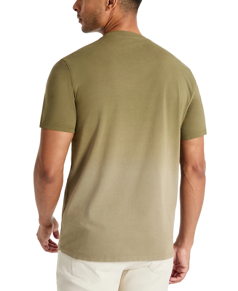 Kenneth Cole Men's 4-Way Stretch Dip-Dyed T-Shirt