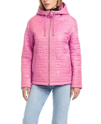 kate spade new york Women's Signature Zip-Front Water-Resistant Quilted Jacket