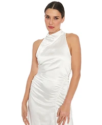 Ivy + Blu Women's Mock-Neck Jersey Sheath Dress