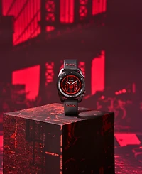 Citizen Eco-Drive Men's Marvel Miles Morales Black Leather Strap Watch 42mm