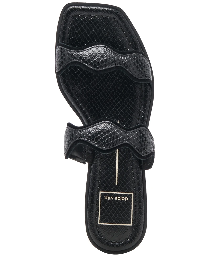 Dolce Vita Women's Ilva Wavy Double-Strap Slide Sandals