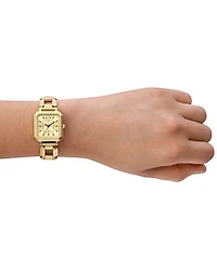 A|X Armani Exchange Women's Three Hand Gold-Tone Stainless Steel Watch 27mm