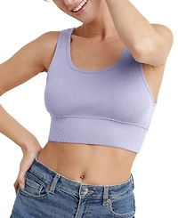 Hanes Women's Originals Cozywear Ribbed Longline Bralette OG116