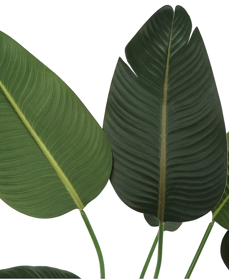 Monarch Specialties 44" Indoor Artificial Floor Bird of Paradise Tree with Black Pot