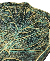 Nearly Natural 10in. Leaf Shaped Decorative Accent Tray