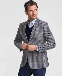 Nautica Men's Modern-Fit Gray Check Tweed Sport Coat