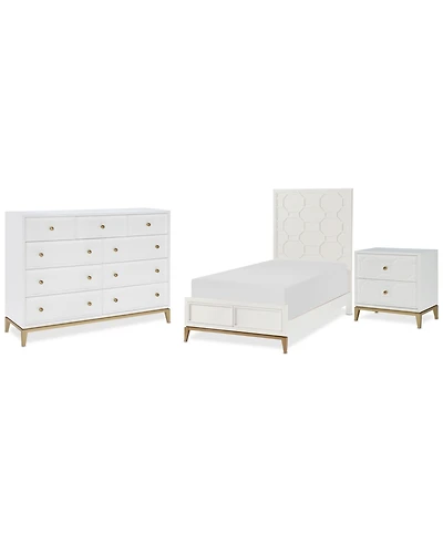 Chelsea 3-Pc. Bedroom Set (Full Bed, Dresser & Nightstand)