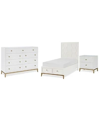 Chelsea 3-Pc. Bedroom Set (Full Storage Bed, Dresser & Nightstand)