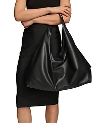 Donna Karan New York Bellmore Extra Large Hobo With Bezel Strap