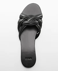Mango Women's Leather Straps Sandals