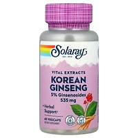 Solaray Vital Extracts Korean Ginseng 535 mg - 60 Vegcaps