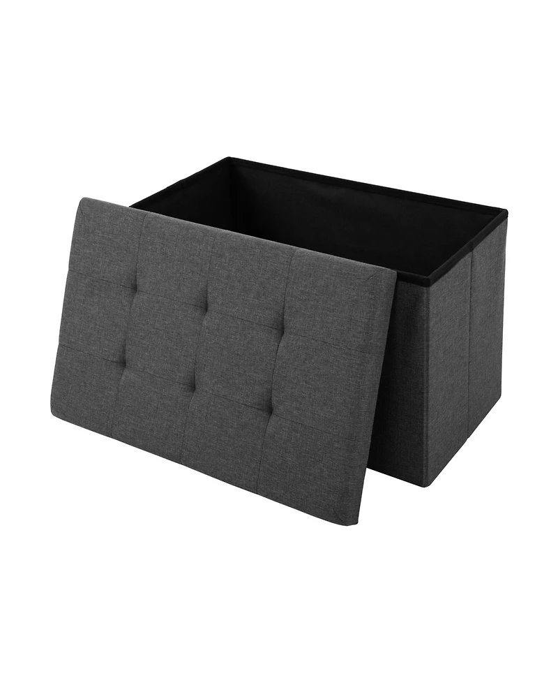 Seville Classics Foldable Storage Bench Ottoman