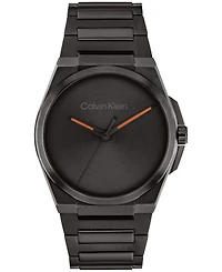 Calvin Klein Men's Meta-Minimal Black Stainless Steel Watch 41mm